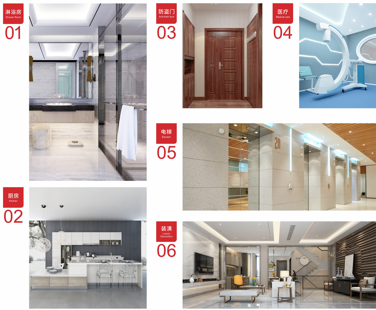 公司產(chǎn)品廣泛適用于裝飾裝潢、電梯、淋浴房、拼接防盜門、廚房設(shè)備、標(biāo)示標(biāo)牌企業(yè)、船舶、醫(yī)療器械等行業(yè)。